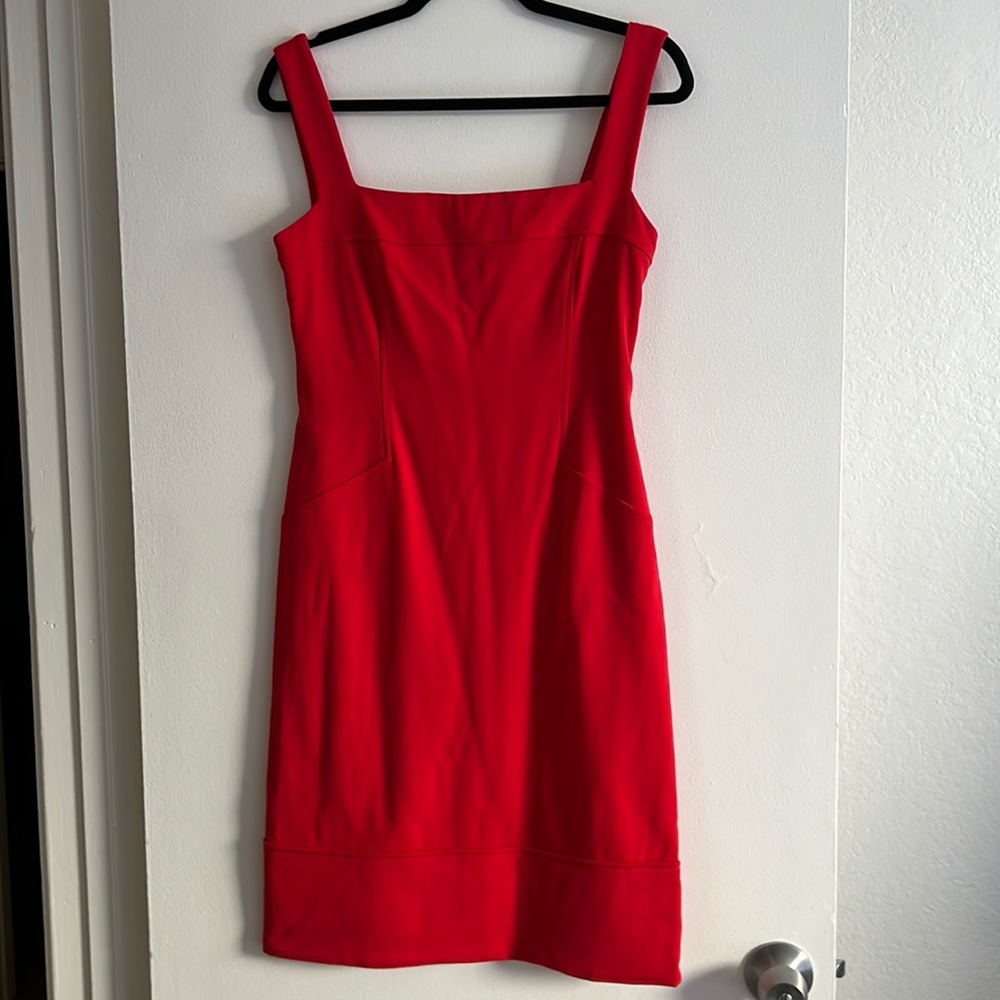 Ralph Lauren Black Label red wool dress.